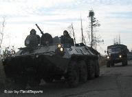 Russische Friedenstruppen mit Panzer in Gali, Abchasien (Dezember 2006), Foto: Fieldreports