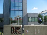 Protest-Graffiti gegen UNMIK und EULEX in Pristina (Foto: Silvia Stöber) 
